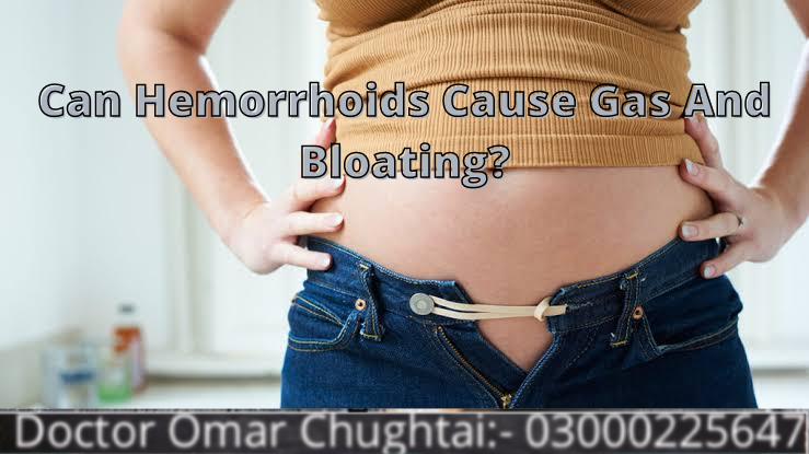 Can hemorrhoids cause gas and bloating?